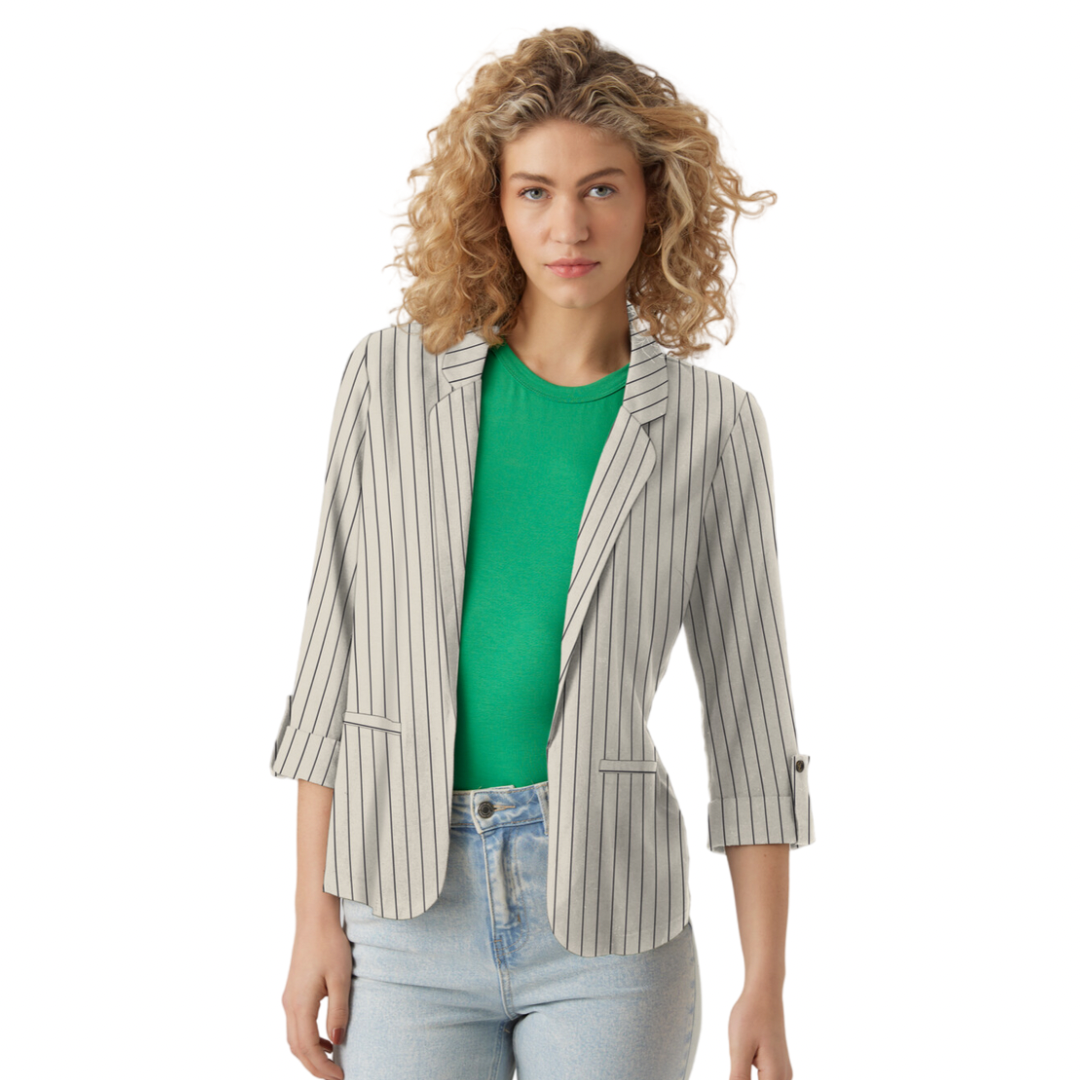 VERO MODA - BLAZER - JESMILO 10279700 - SILVER LINING/ANJA OBSIDIAN