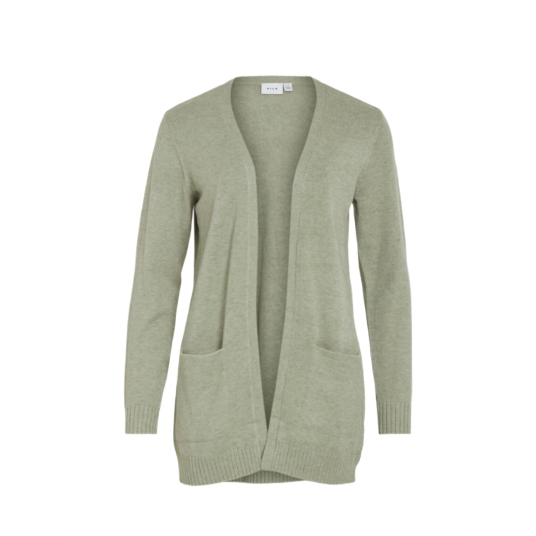 VILA - CARDIGAN - RIL 14044041 - OIL GREEN MELANGE