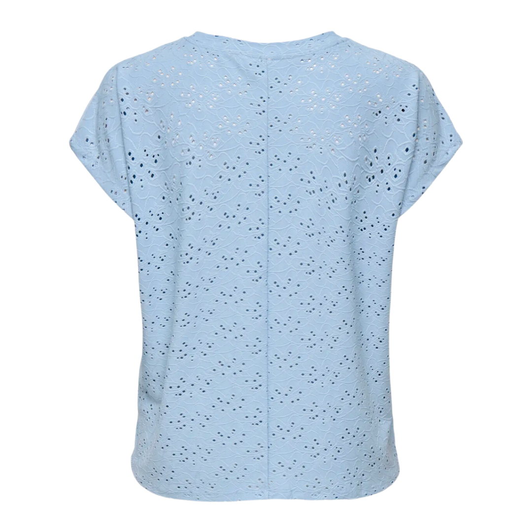 ONLY - T-SHIRT - SMILLA 15231005 - SOFT CHAMBRAY