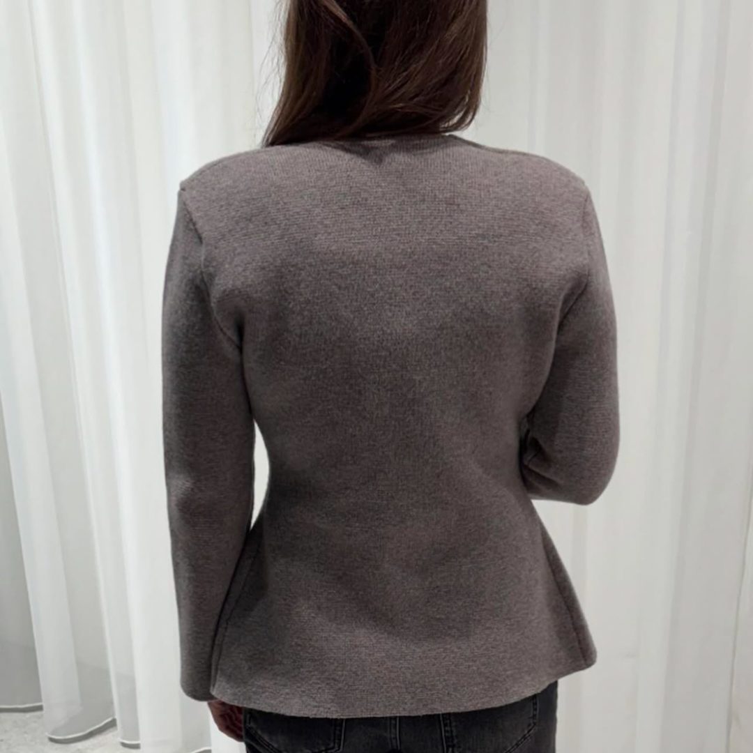 ONLY - CARDIGAN - MYERA ONE BUTTON 15358087 - MOON ROCK MELANGE