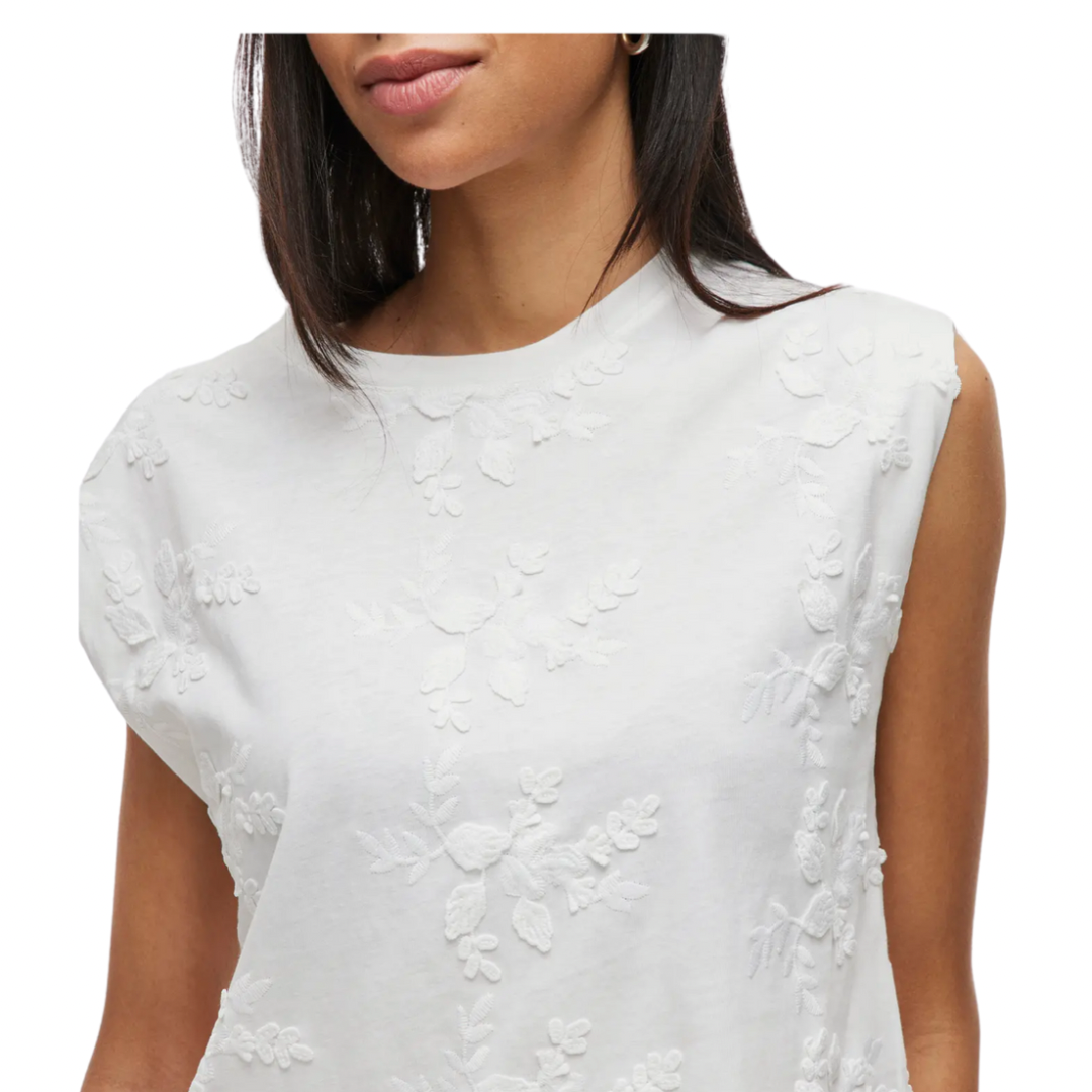 VILA - TOP - NAYLA 14104240 - SNOW WHITE