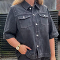 GLOBAL FUNK - SKJORTE - AULERA 60310053 - VINTAGE GREY