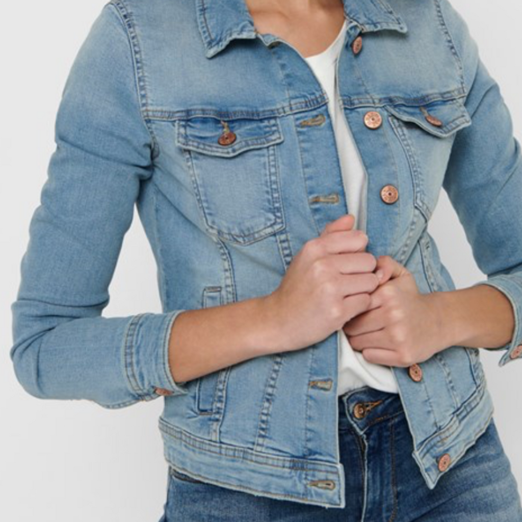 ONLY - DENIMJAKKE - TIA 15177241 - LIGHT BLUE DENIM