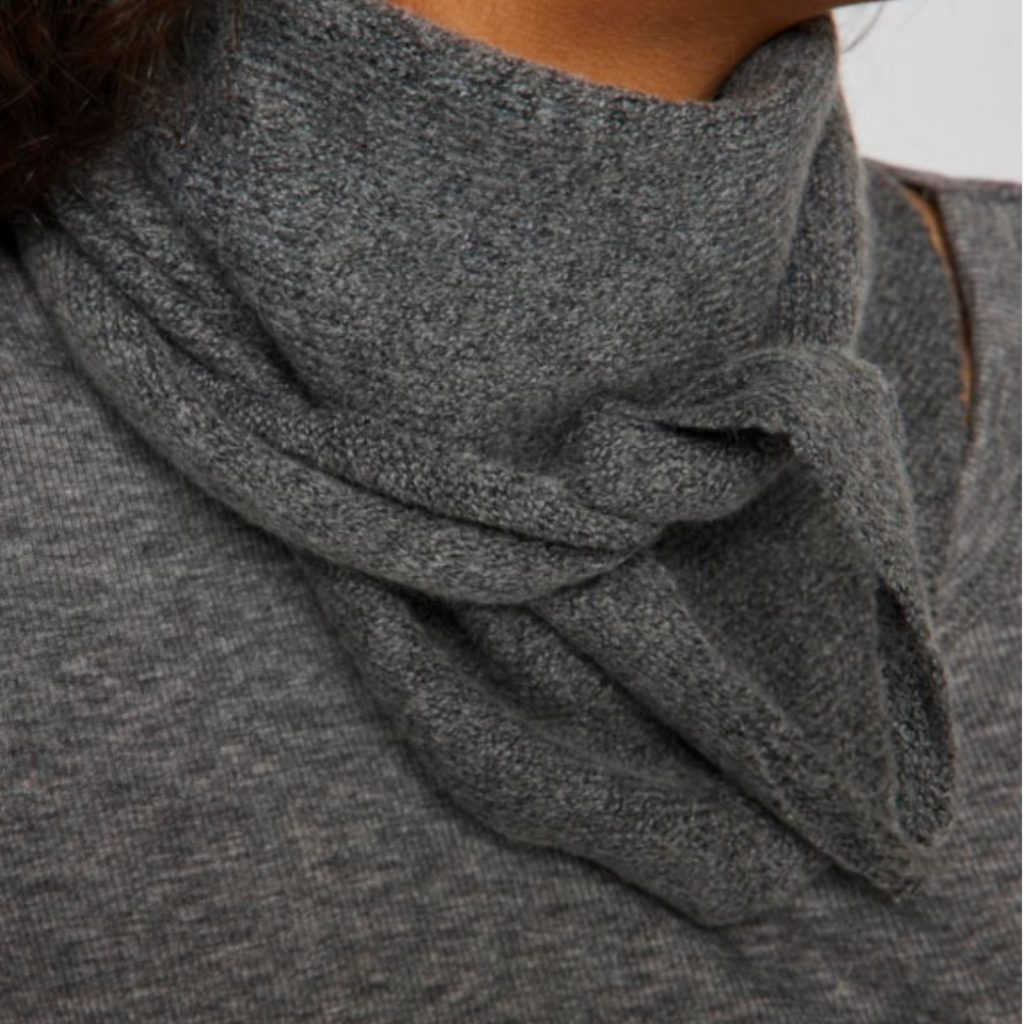 VILA - TØRKLÆDE - LOLA 14094569 - MEDIUM GREY MELANGE