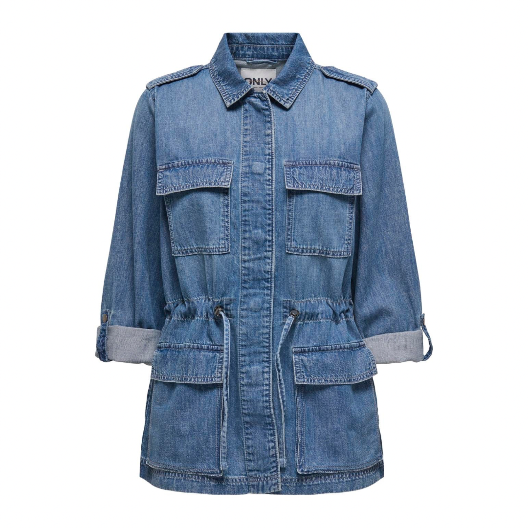 ONLY - JAKKE - KENYA UTILITY 15340054 - MEDIUM BLUE DENIM