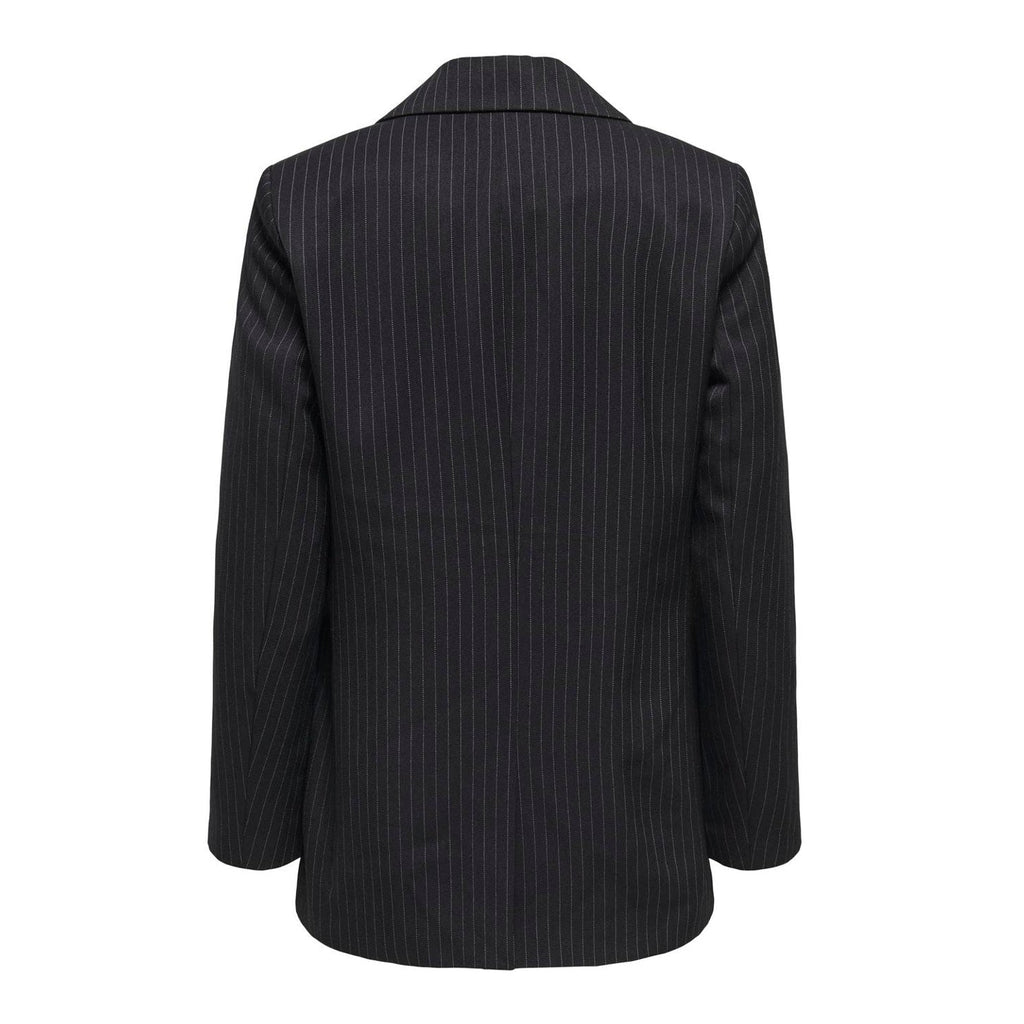 ONLY - BLAZER - REINA 15311367 - BLACK/CLOUD DANCER PINSTRIPES
