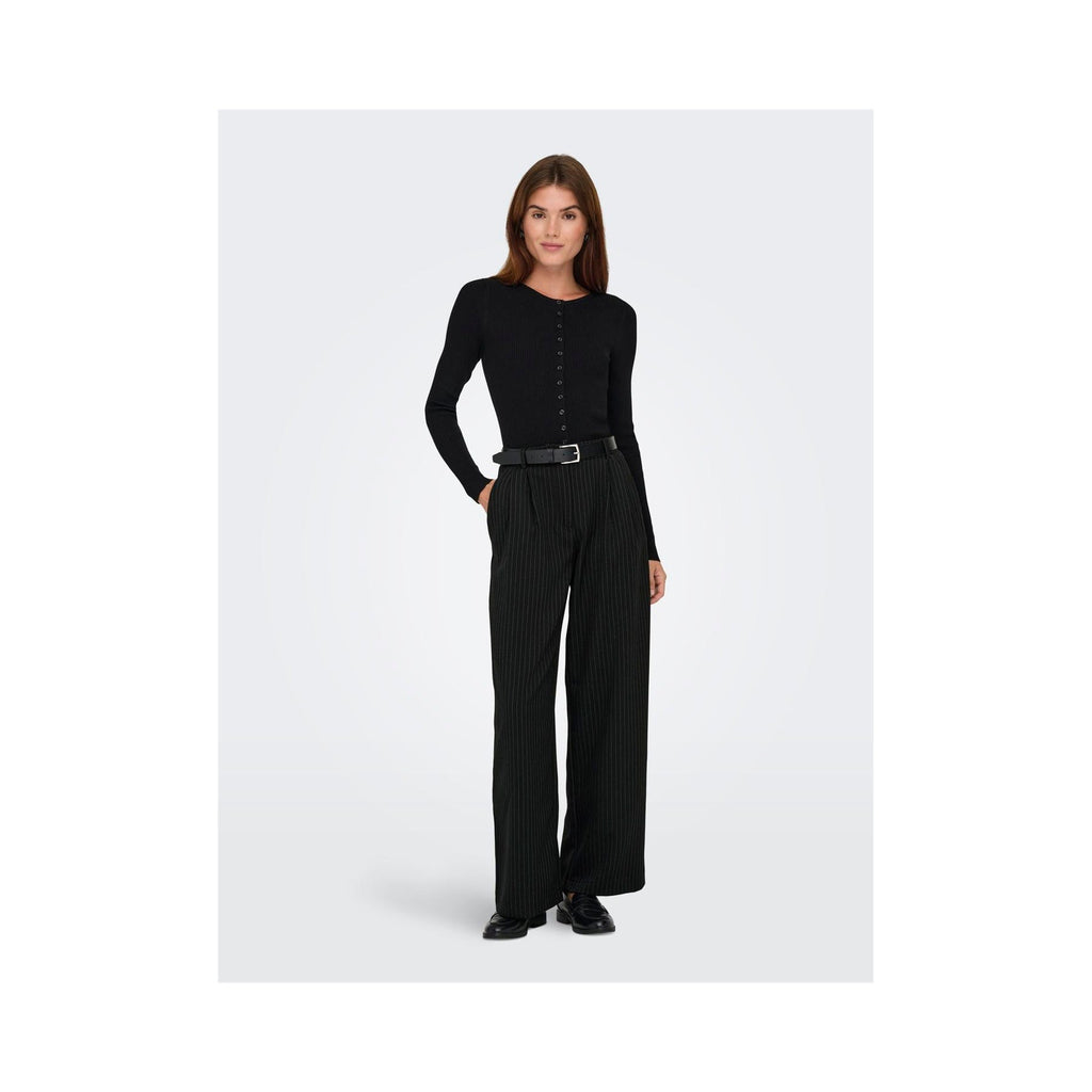 ONLY - BUKS - REINA PLEAT 15349616 - BLACK/CLOUD DANCER PINSTRIPES