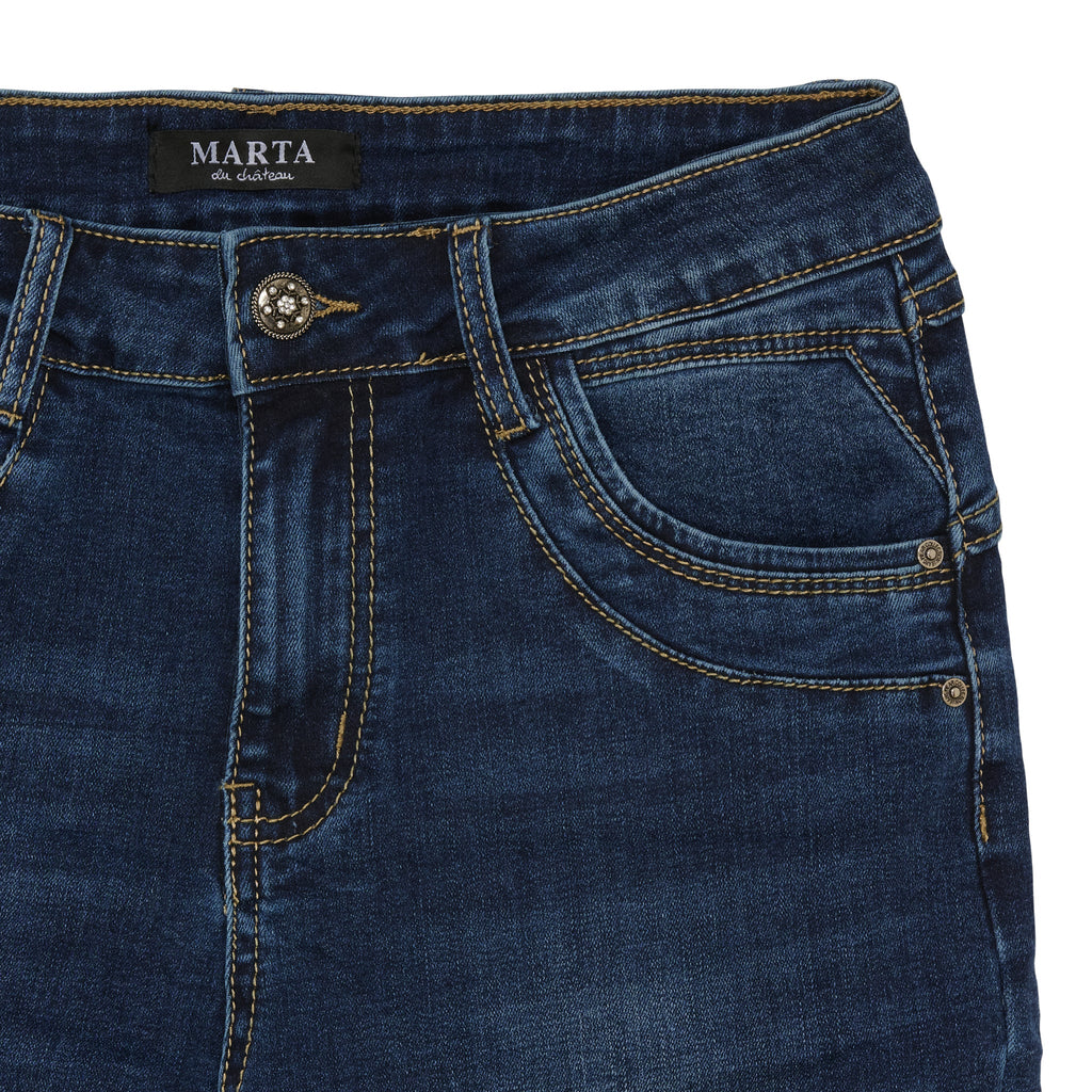 MARTA DU CHATEAU - JEANS - MDC182-26193 CHRISTABEL - DENIM BLUE