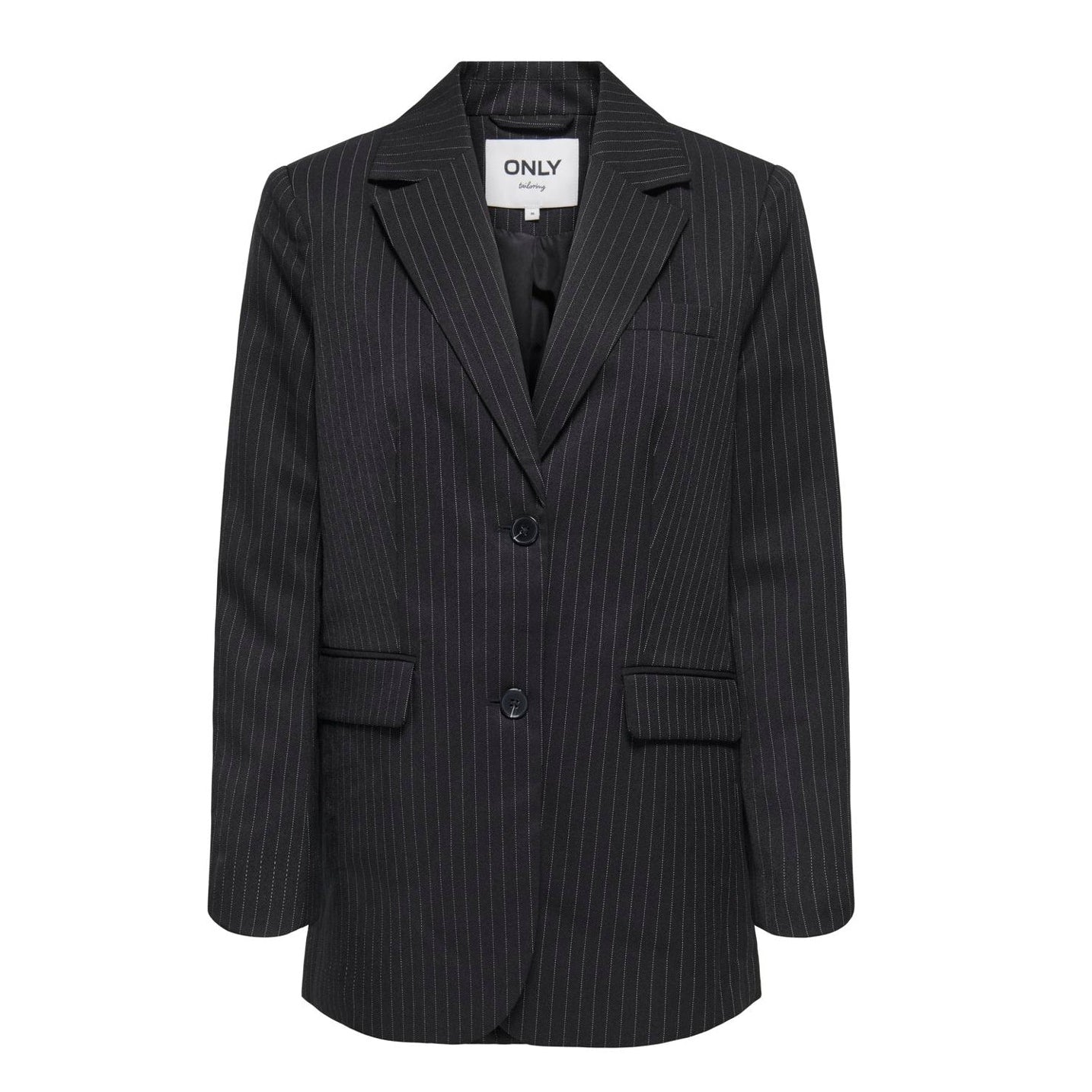 ONLY - BLAZER - REINA 15311367 - BLACK/CLOUD DANCER PINSTRIPES