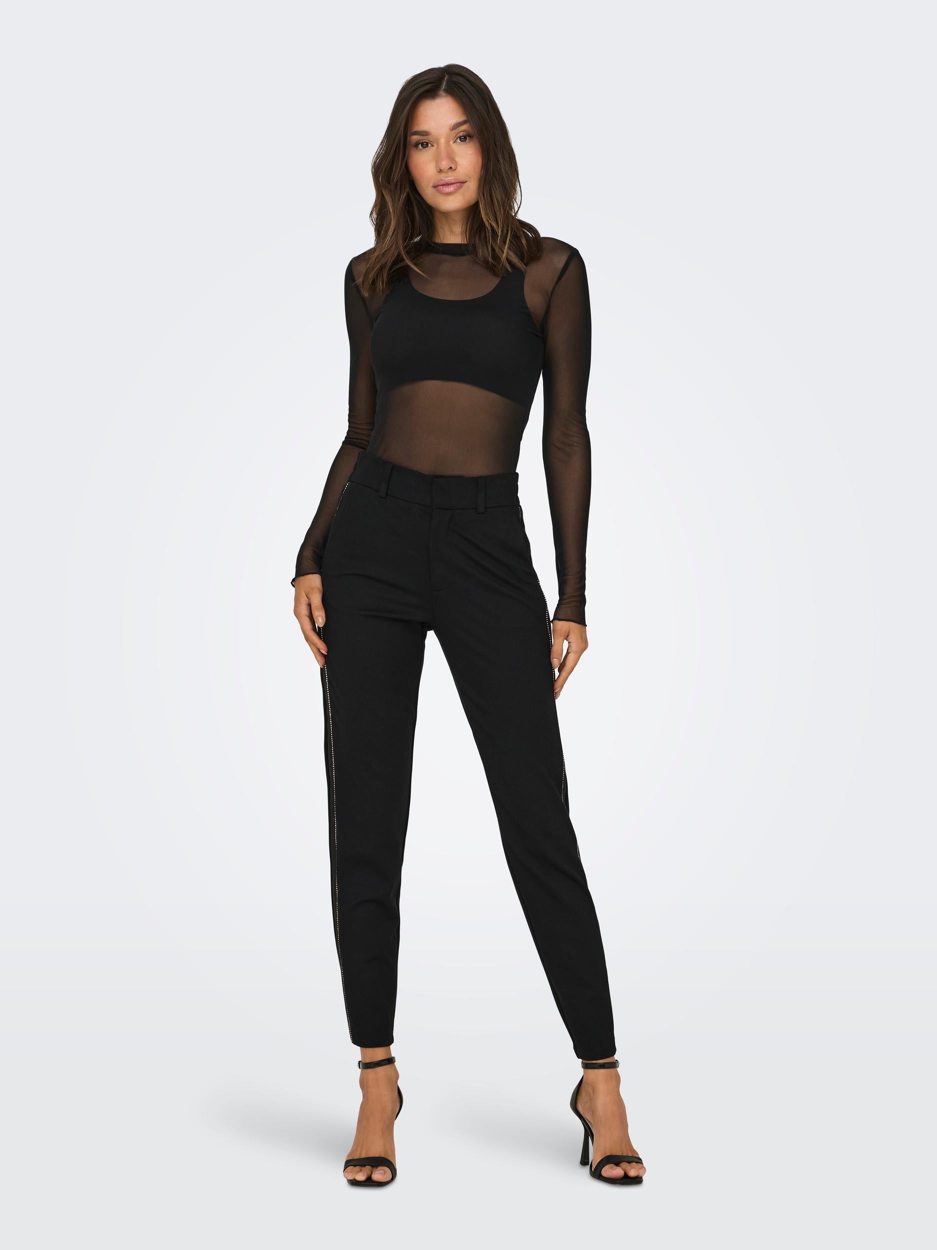 ONLY - MESH BLUSE - LINA - 15310226 - BLACK