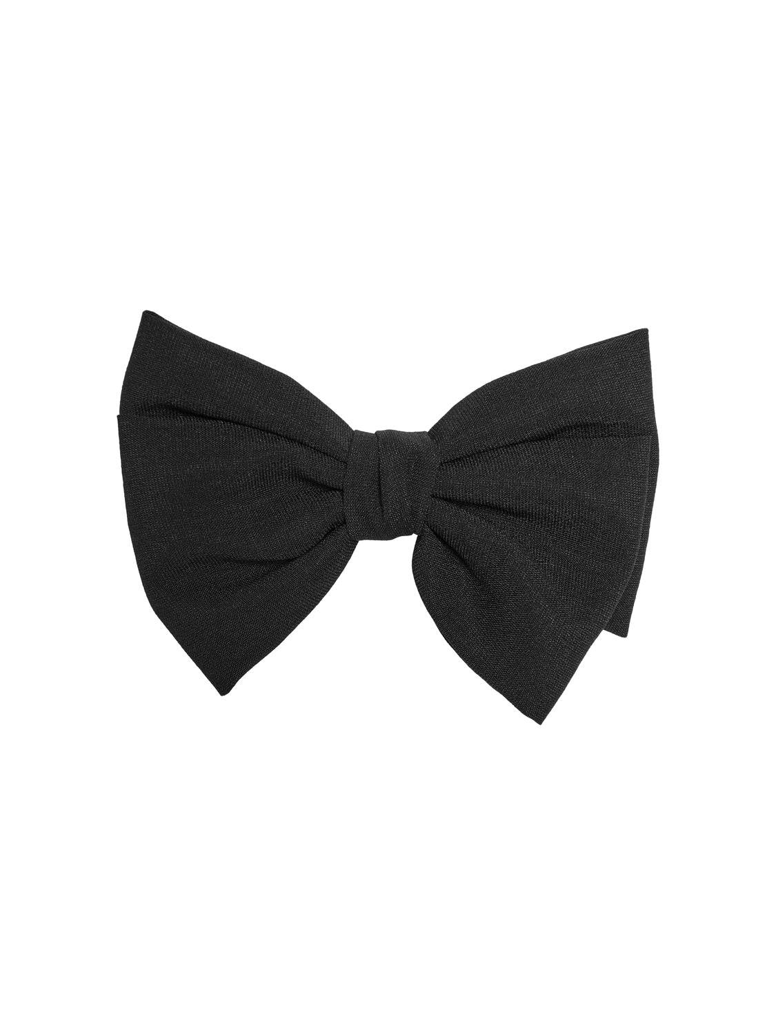 ONLY - SLØJFE HÅRSPÆNDE - CINDY 15321565 - SORT SATIN