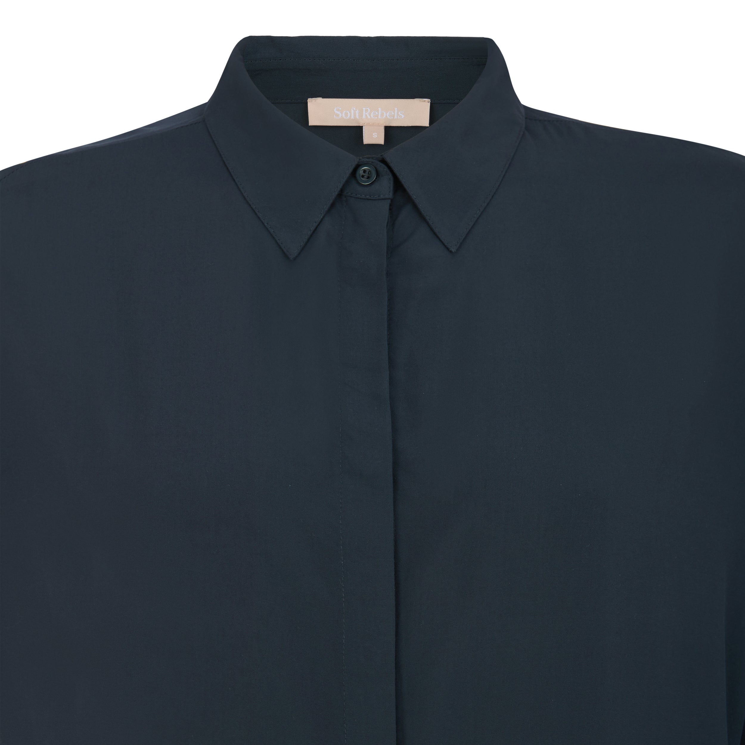 SOFT REBELS - SKJORTE - FREEDOM LANG 420-795 - ECLIPSE 235