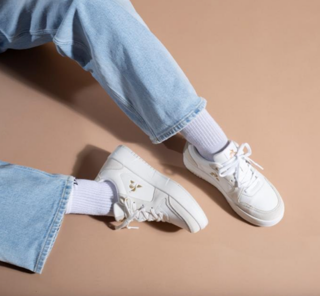 LE COQ SPORTIF - SNEAKERS - BILLIE 2422894 - OPTICAL WHITE/GOLD