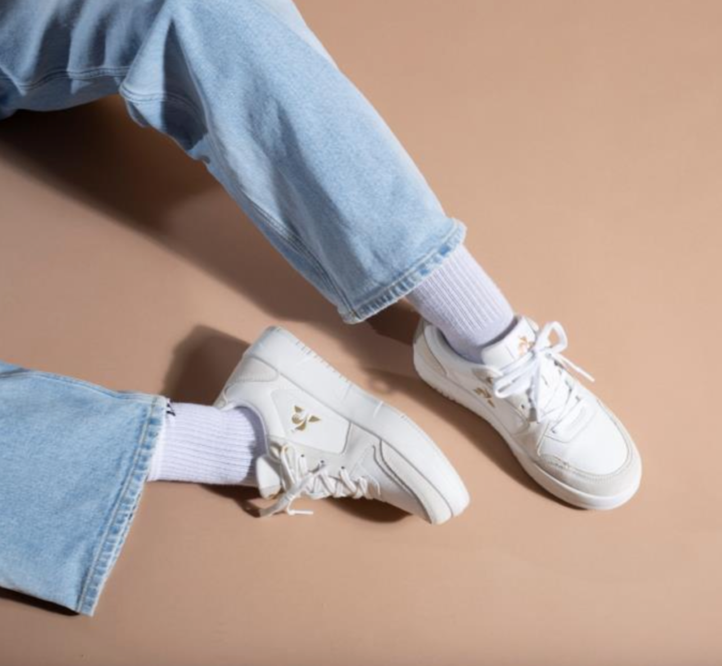 LE COQ SPORTIF - SNEAKERS - BILLIE 2422894 - OPTICAL WHITE/GOLD