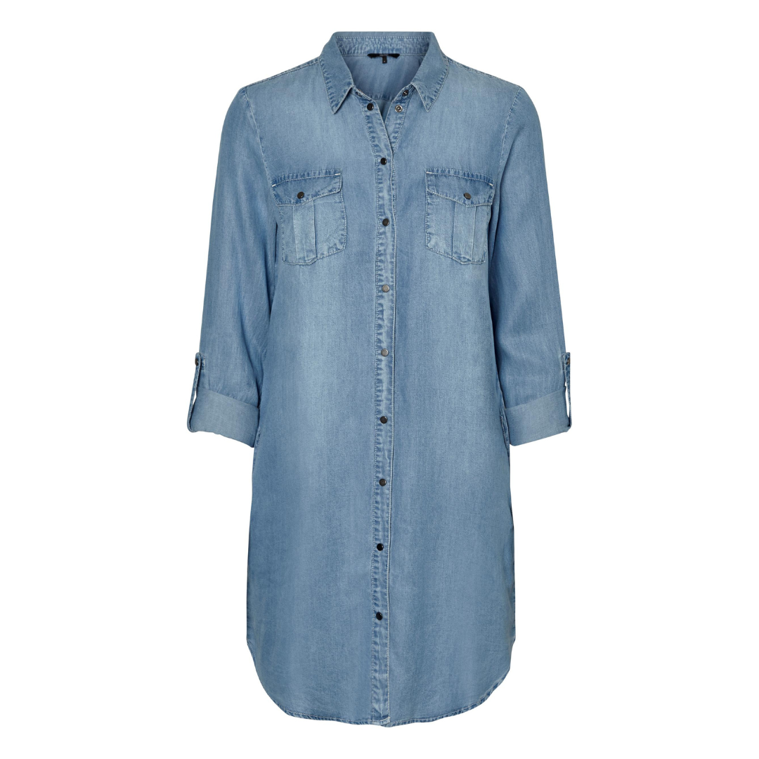 VERO MODA - KJOLE - SIGGA 10184172 - LIGHT BLUE DENIM