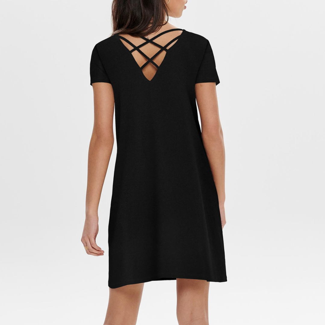 ONLY - KJOLE - BERA BACK LACE 15131237 - SORT