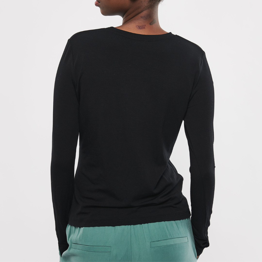 MBYM - BLUSE - CHRISTINA GO GREEN 11229209 - SORT