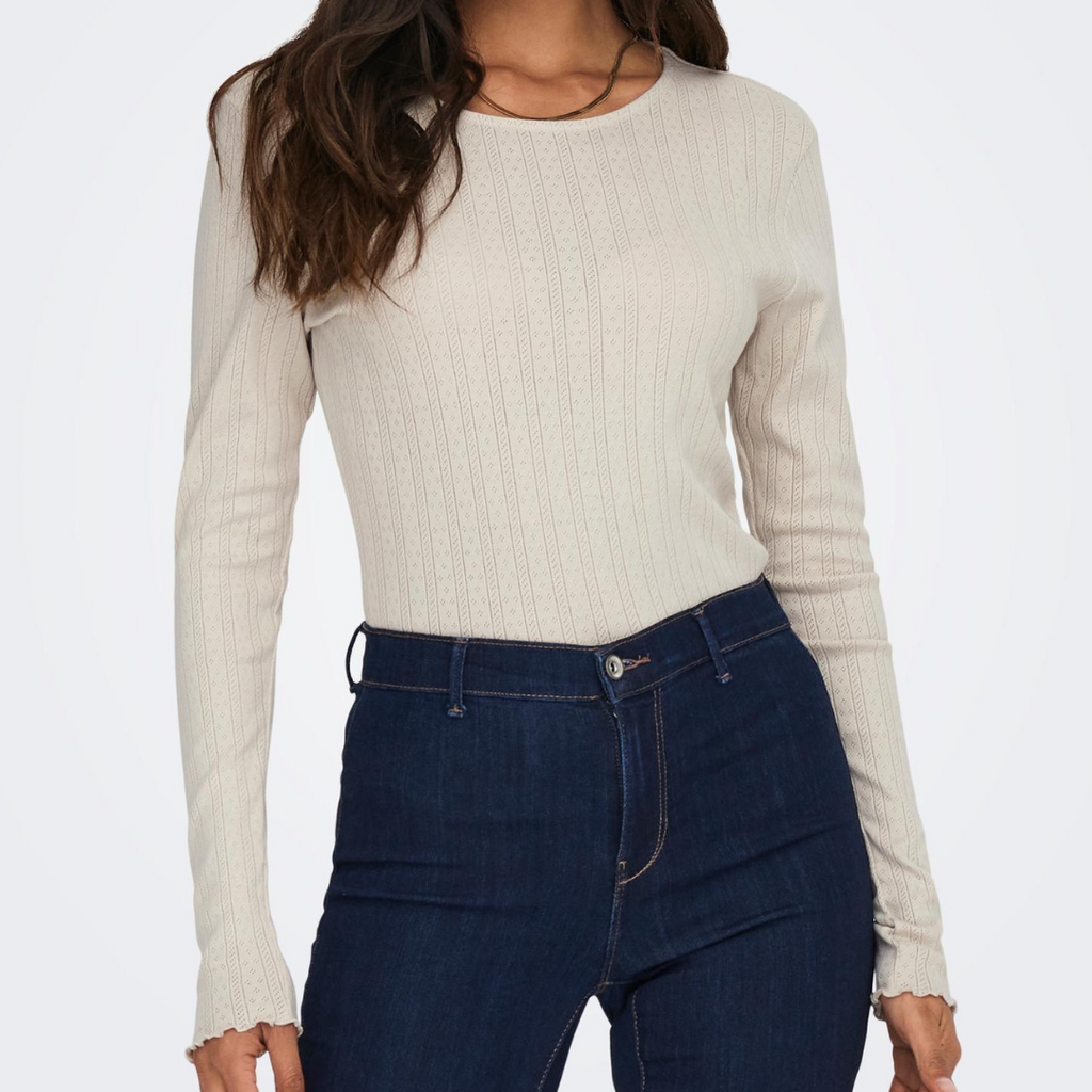 ONLY - BLUSE - CARLOTTA 15291987 - PUMICE STONE