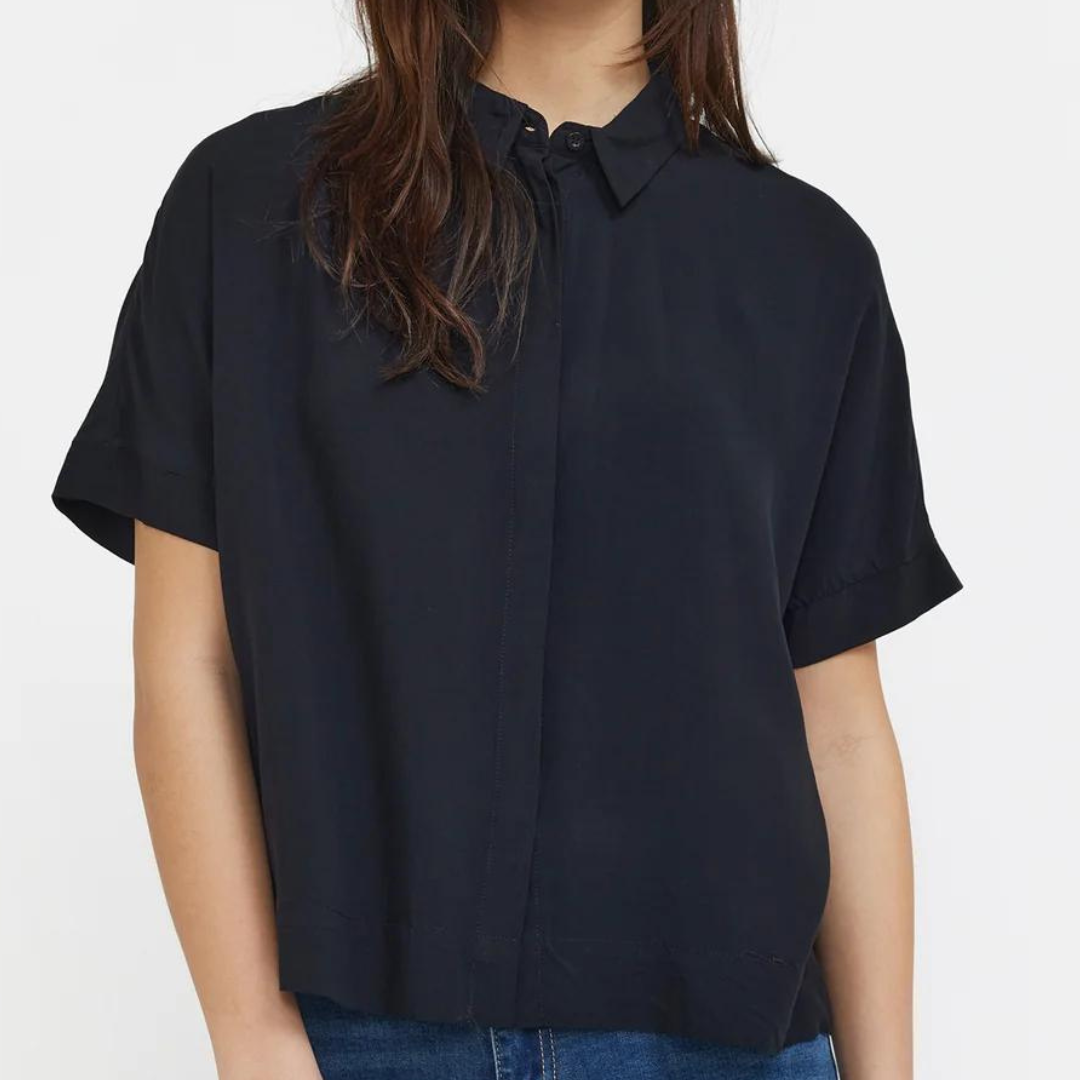 SOFT REBELS - SKJORTE - FREEDOM SR321-747 - SORT