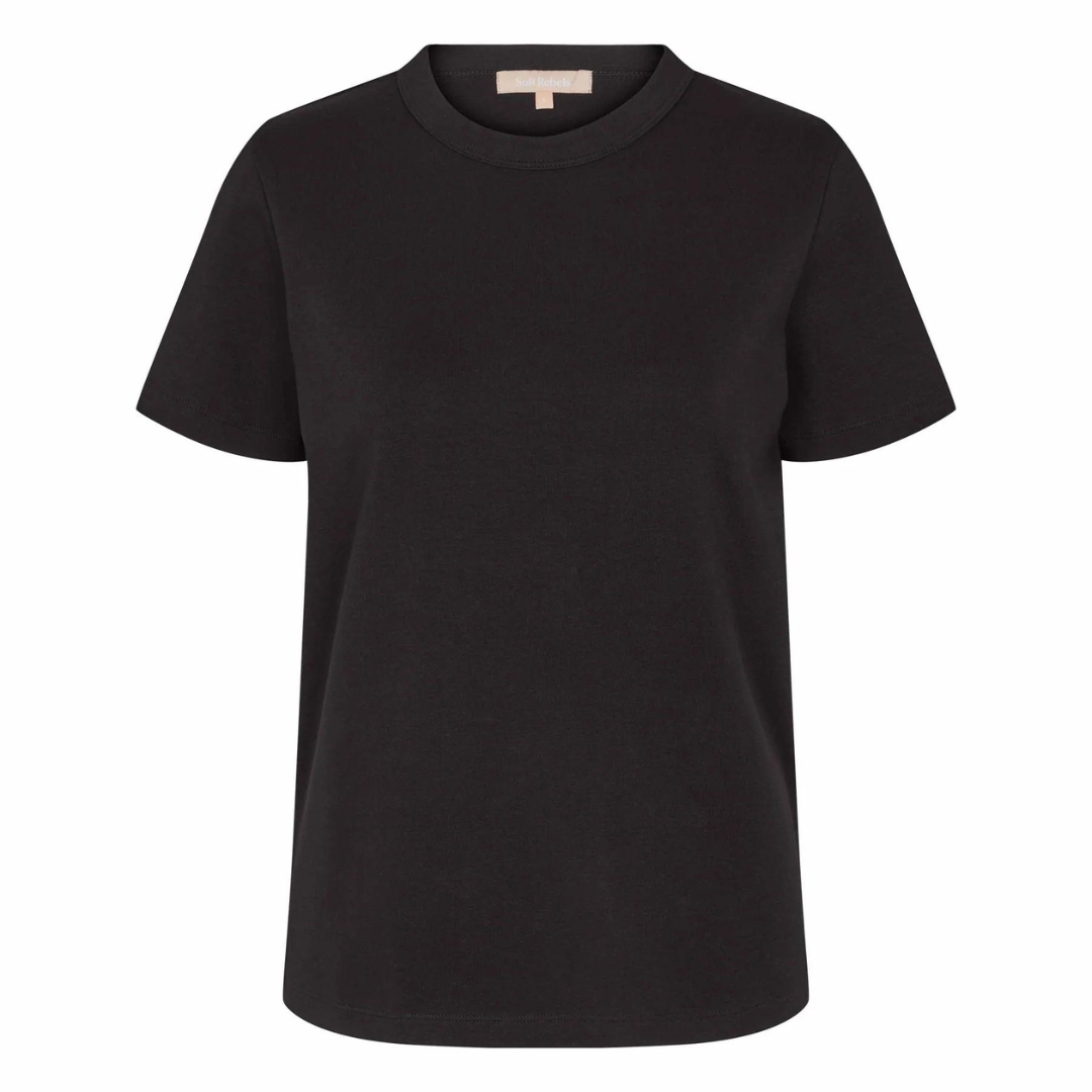 SOFT REBELS - T-SHIRT - HELLA SR122-300 - SORT