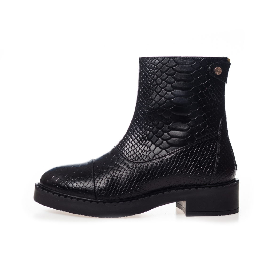 COPENHAGEN SHOES - STØVLE - AMIE - SORT/CROCO