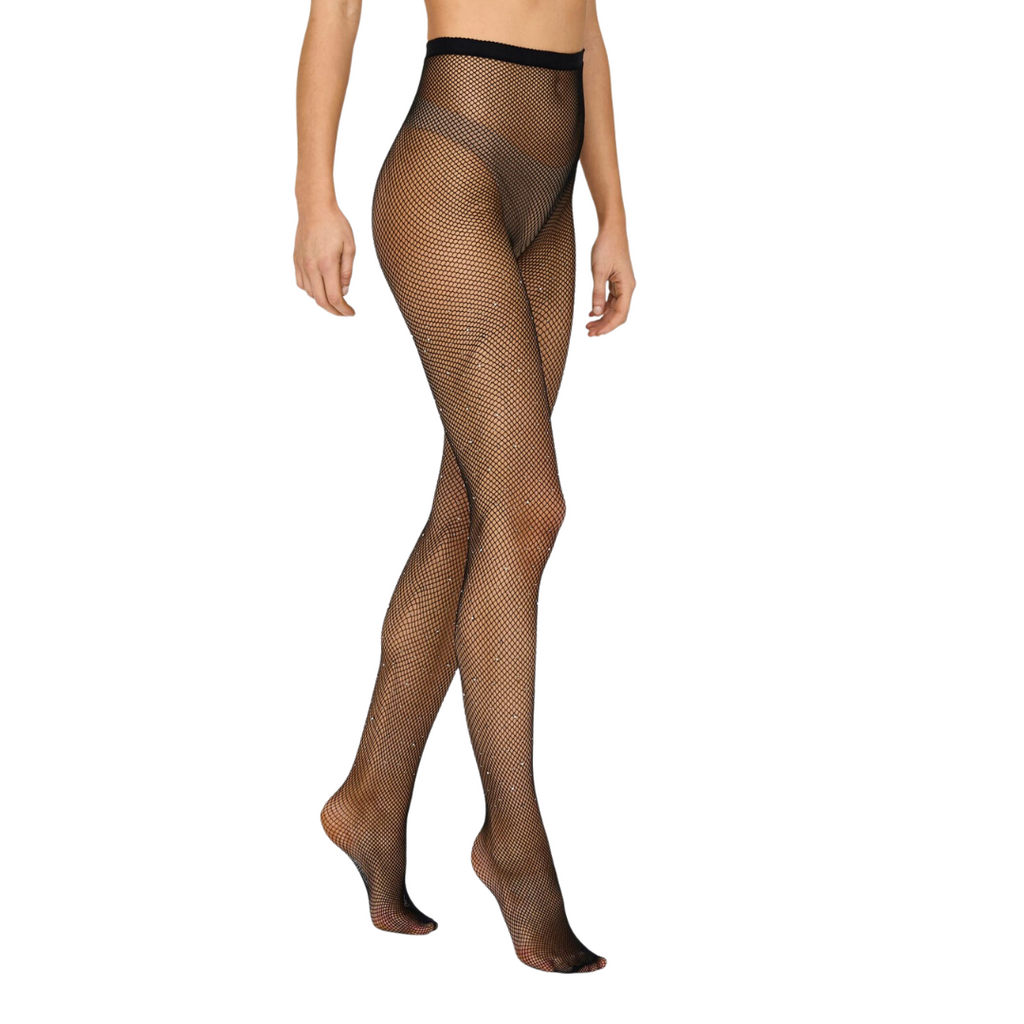 ONLY - STRØMPEBUKSER - EBBA 15308960 - FISHNET RHINESTONES
