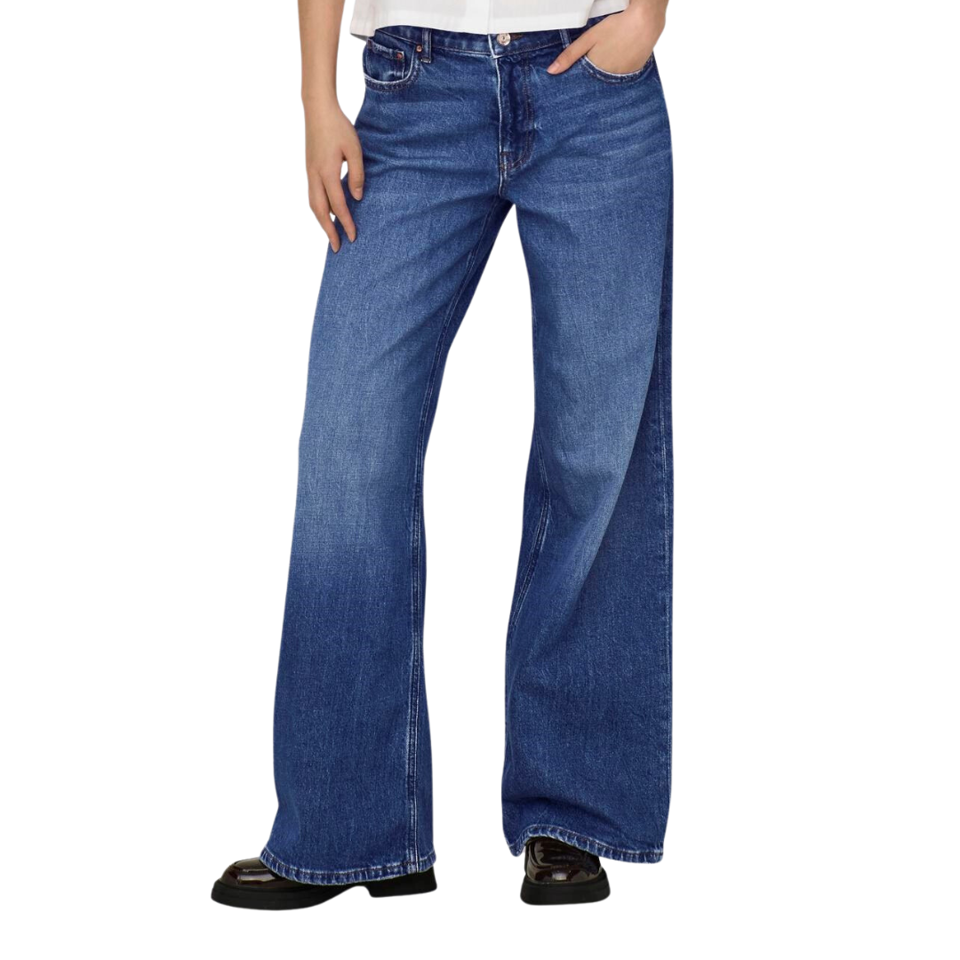 ONLY - JEANS - CHRIS LOW WAIST - 15294992 - DARK/MEDIUM BLUE DENIM