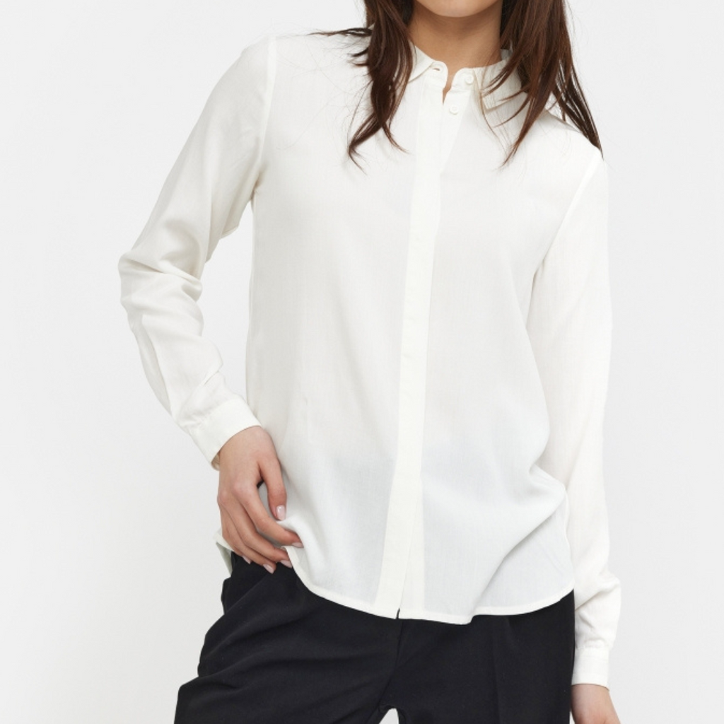 SOFT REBELS - SKJORTE - FREEDOM SR420-740 - SNOW WHITE