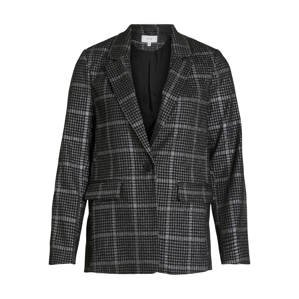 VILA - BLAZER - SHINE 14091483 - SORT/GUNMETAL