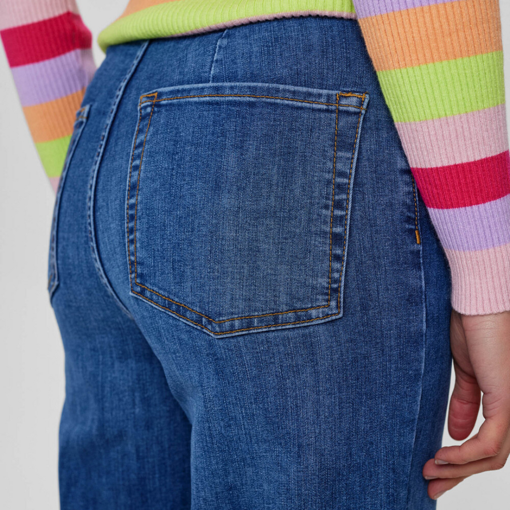 NÜMPH - JEANS - PARIS CROPPED 703959 - MEDIUM BLUE DENIM