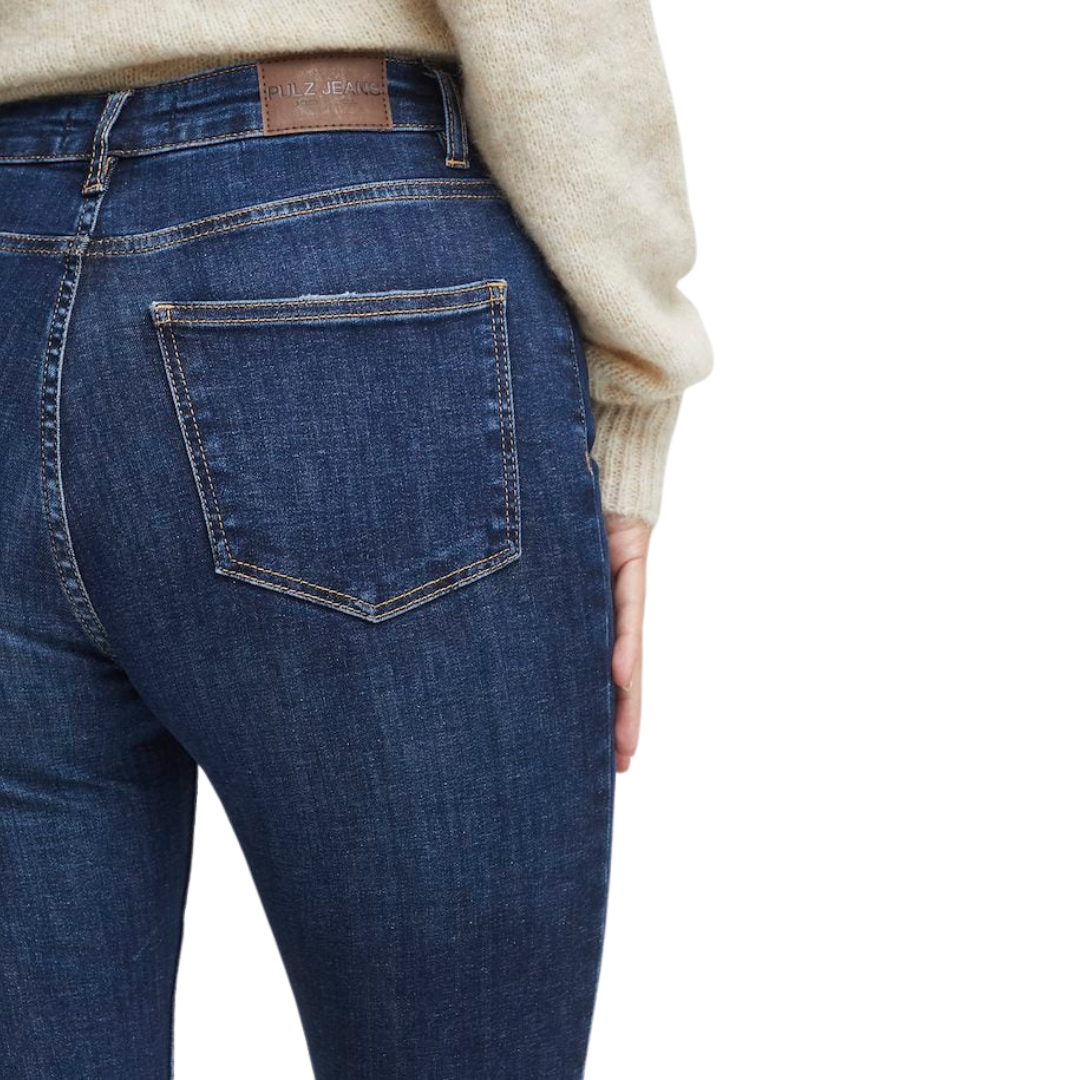 PULZ - JEANS - BECCA BOOTCUT 50207285 - DARK BLUE DENIM
