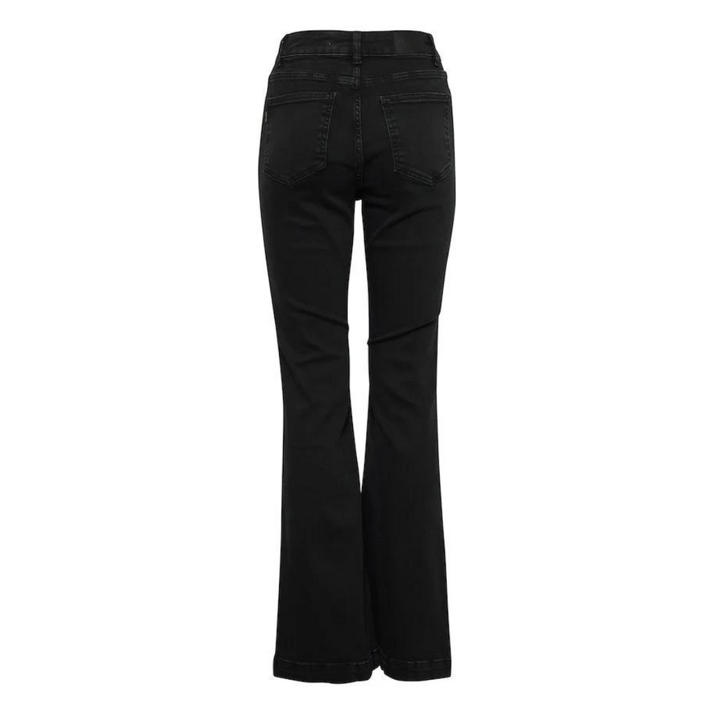 PULZ - JEANS - BECCA BOOTCUT 50207285 - SORT DENIM