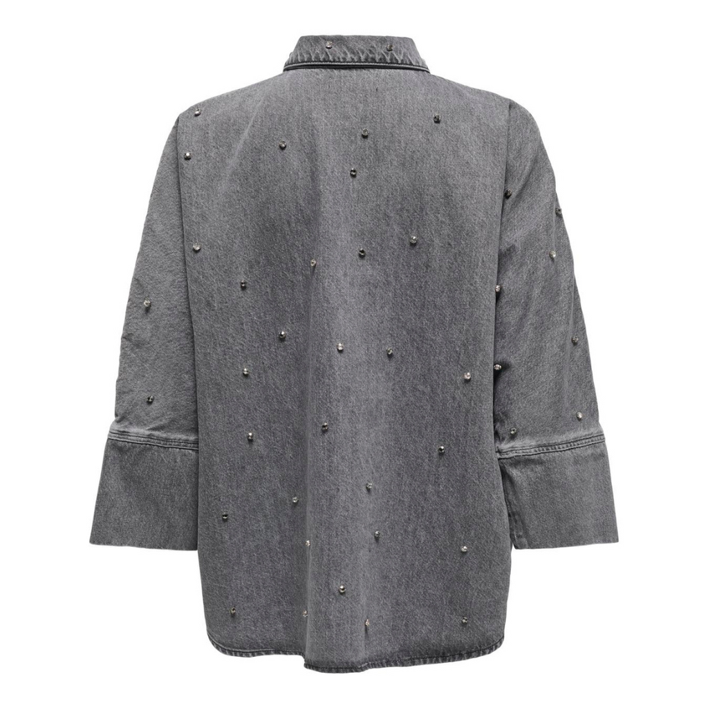 ONLY - SKJORTE - GRACE 15342032 - MEDIUM GREY DENIM
