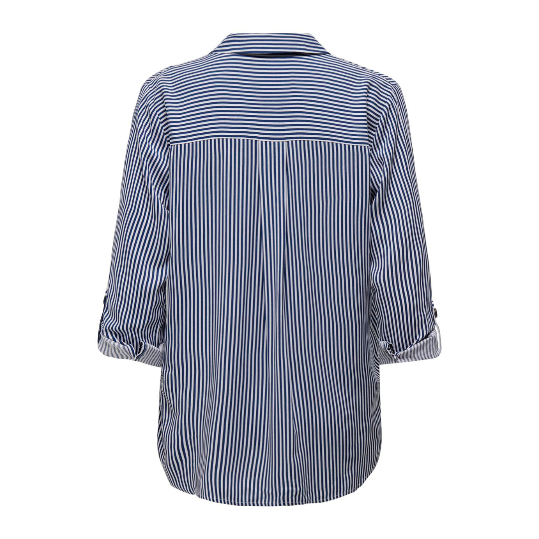 ONLY - SKJORTE - YASMIN 15281677 - PEACOAT STRIPES/WHITE