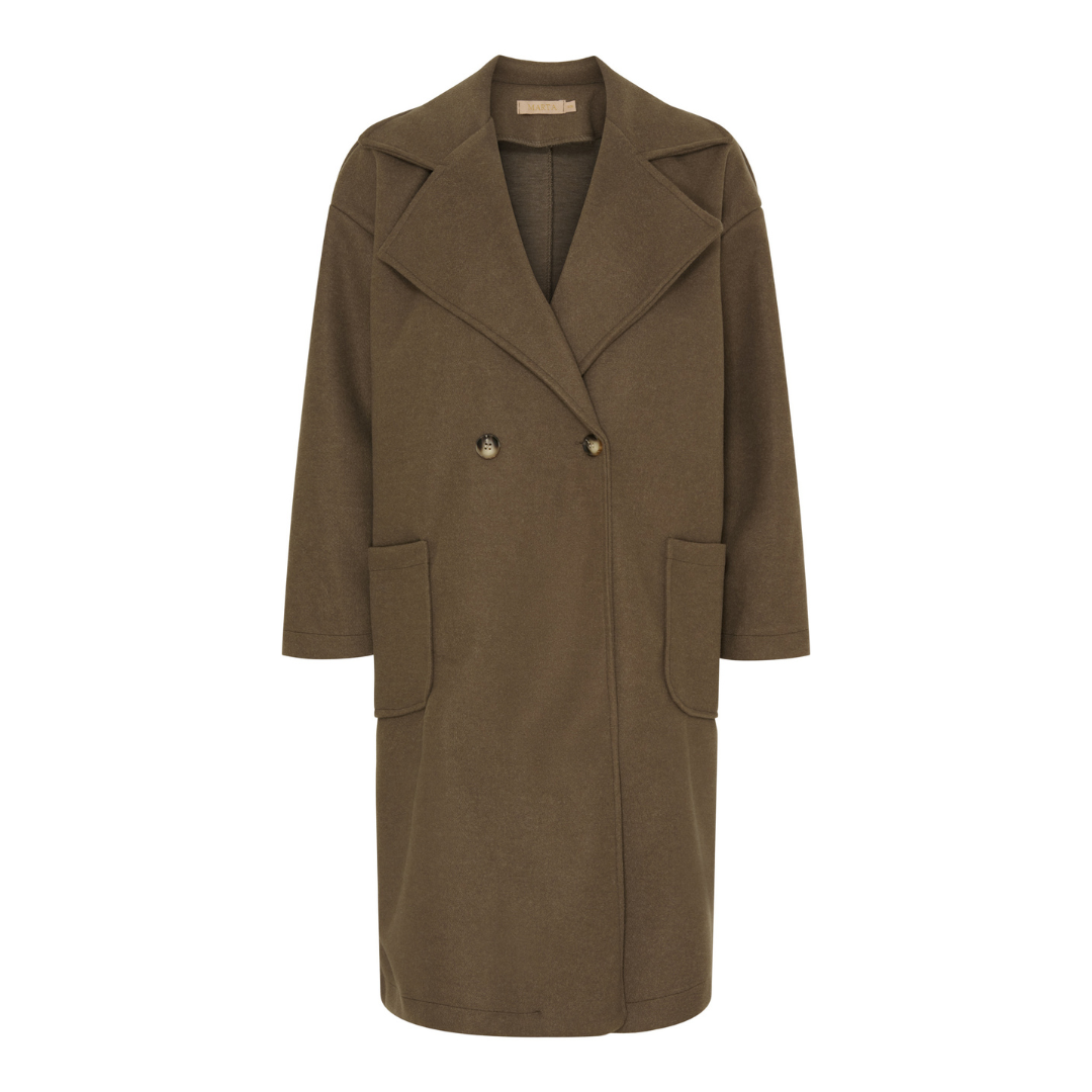 MARTA DU CHATEAU - FRAKKE - IDALIA 35079 - DARK BROWN
