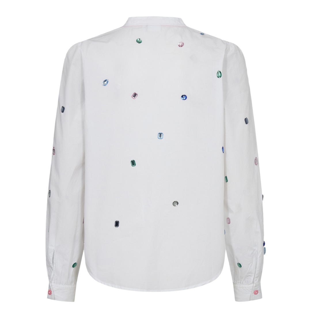 NÜMPH - SKJORTE - HEIDI 704858 - BRIGHT WHITE