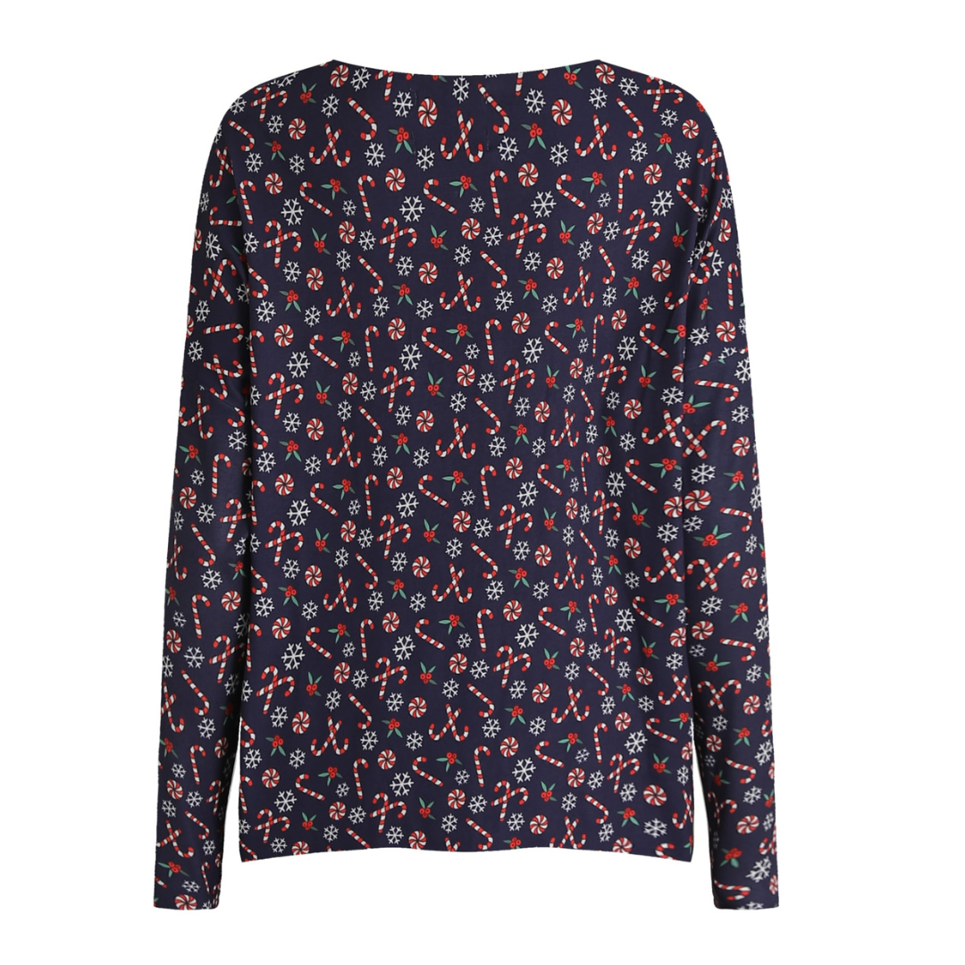 LIBERTÉ - BLUSE - ALMA 9504 - CANDYCANE NAVY