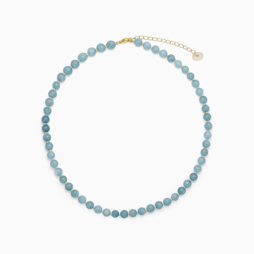 SOÏ - KRYSTAL HALSKÆDE - AQUAMARIN