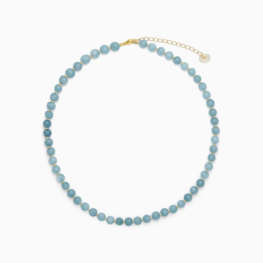SOÏ - KRYSTAL HALSKÆDE - AQUAMARIN