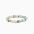 SOÏ -  KRYSTAL ARMBÅND - AMAZONIT 8 MM.