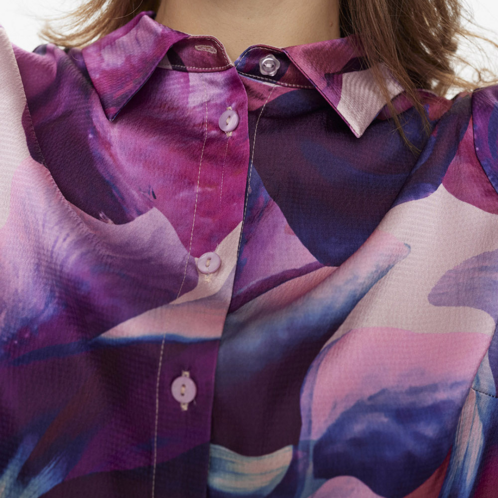 NÜMPH - SKJORTE - ISOBELL 704864 - VIOLET ICE