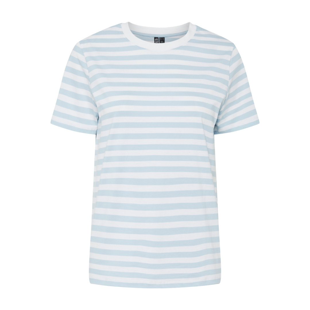 PIECES - T-SHIRT - RIA 17146339 - CASHMERE BLUE/BRIGHT WHITE