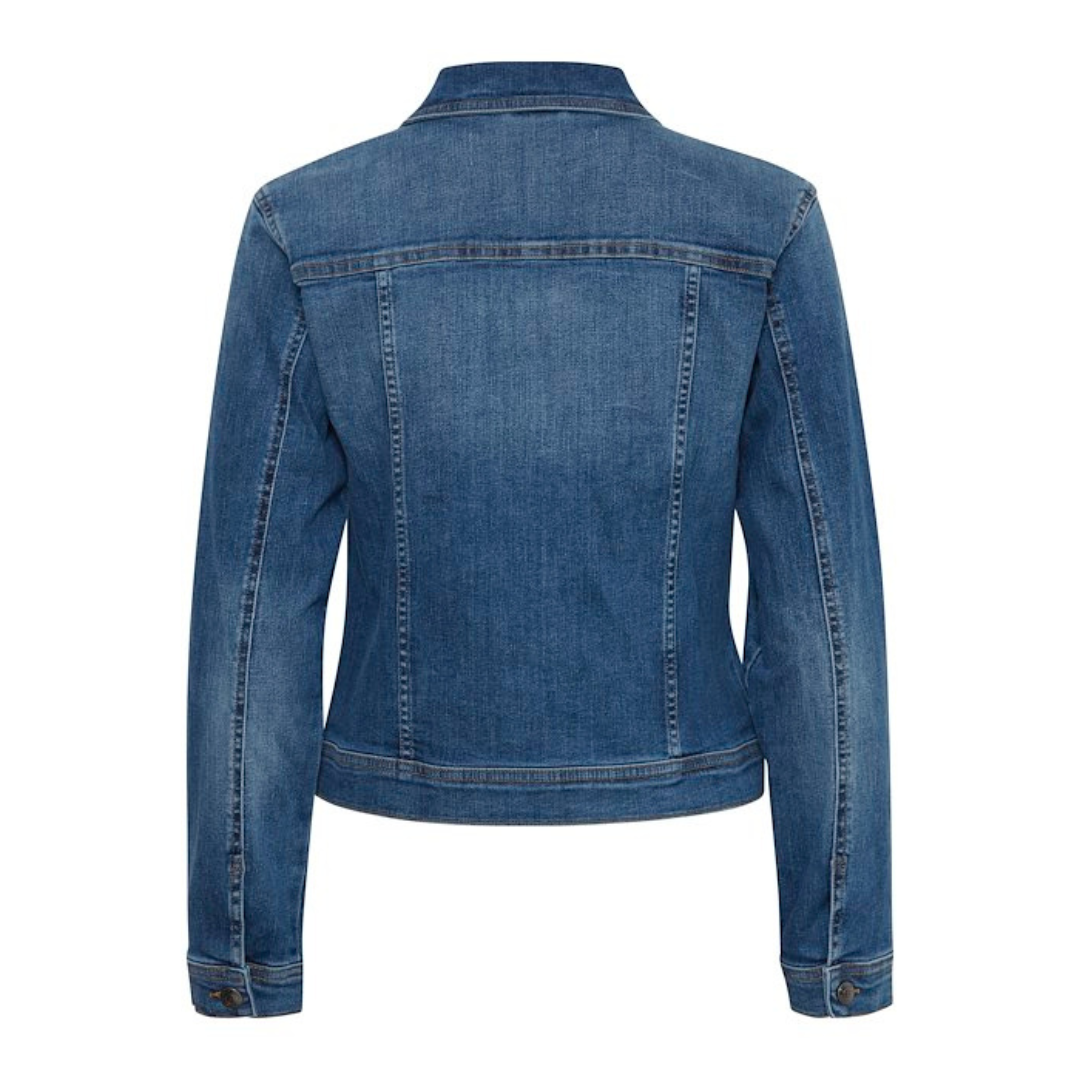 PULZ - DENIMJAKKE - KATJA 50208246 - MEDIUM BLUE DENIM