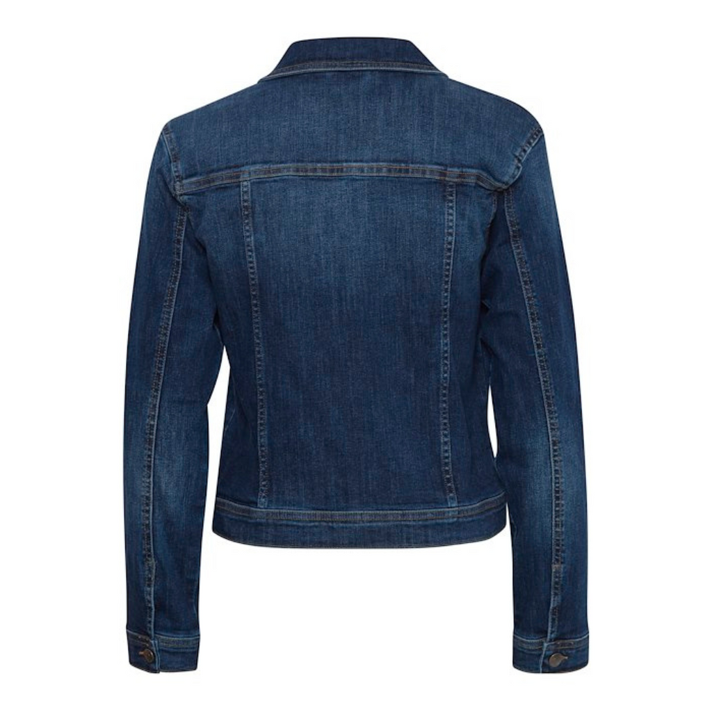 PULZ - DENIMJAKKE - KATJA 50208246 - DARK BLUE DENIM