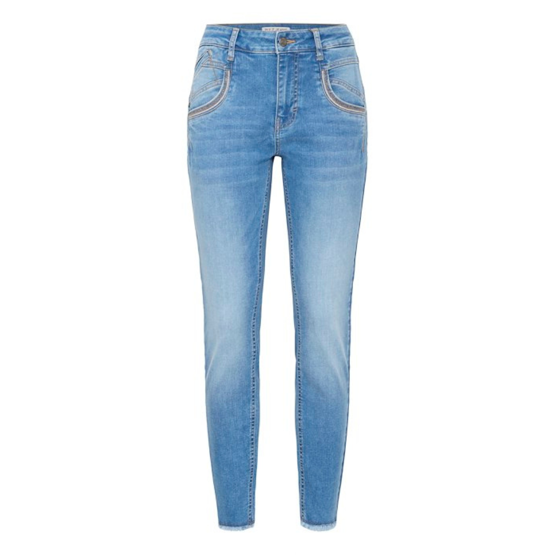 PULZ - JEANS - CARMEN ANKLE 50208730 - LIGHT BLUE DENIM