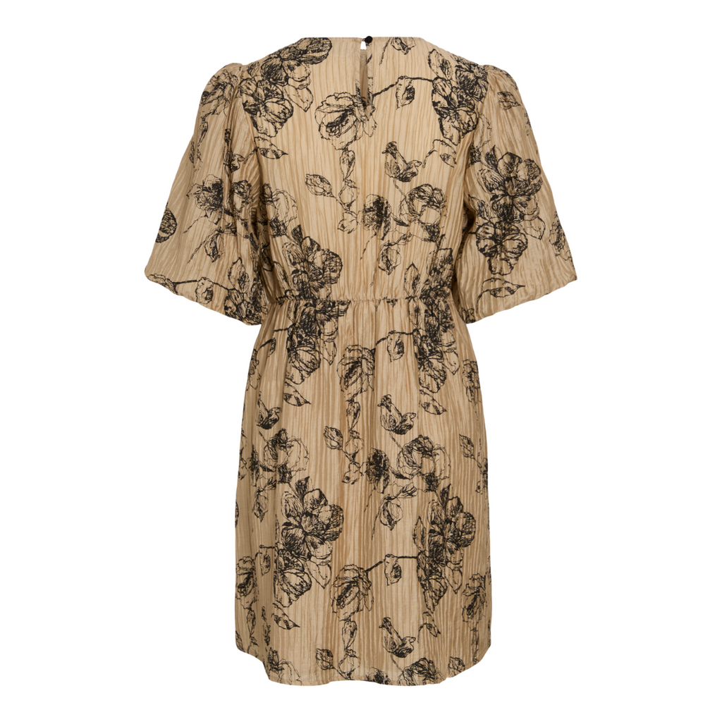 VILA - KJOLE - SACHI 14107838 - TIGERS EYE/BLACK FLOWERS