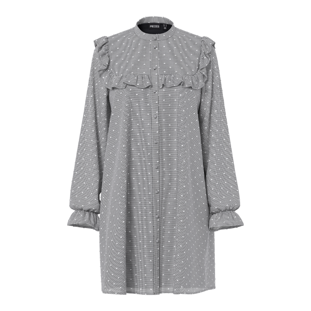 PIECES - KJOLE - JENNYA 17160561 - BLACK/DOBBY CHECKED