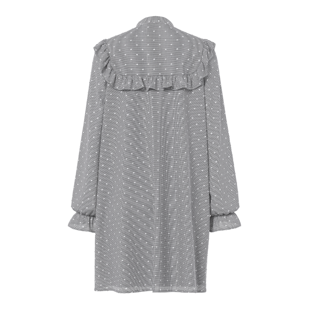 PIECES - KJOLE - JENNYA 17160561 - BLACK/DOBBY CHECKED