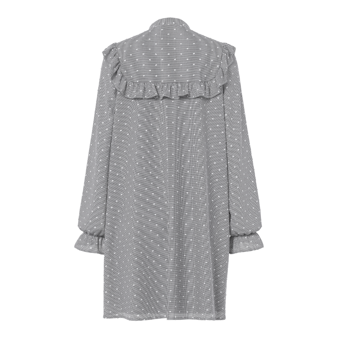 PIECES - KJOLE - JENNYA 17160561 - BLACK/DOBBY CHECKED