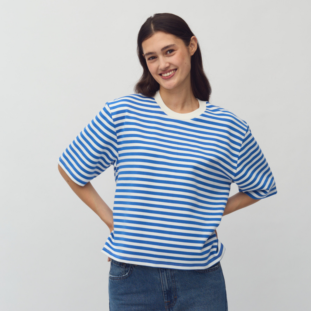 MBYM - T-SHIRT - EMRYS 56589020 - SAPPHIRE STRIPE